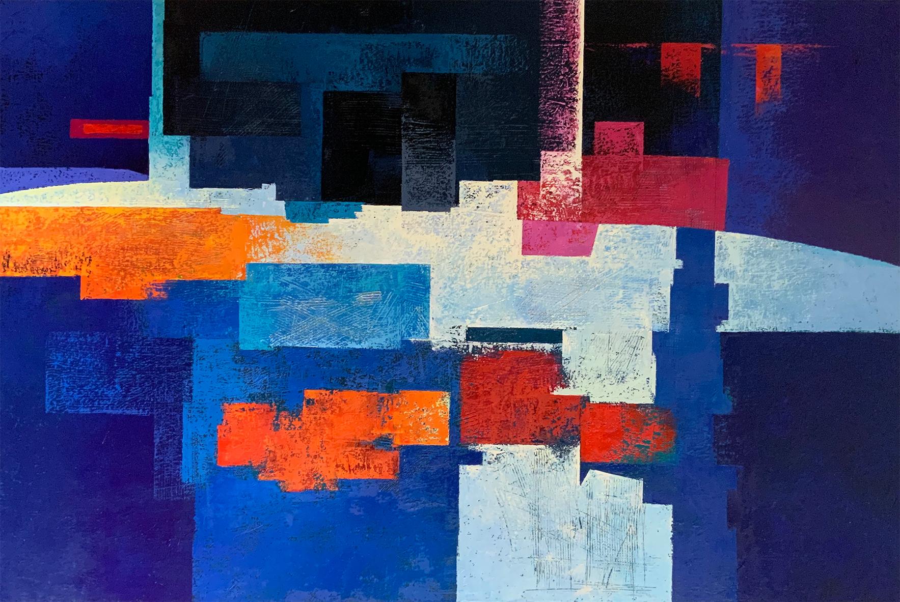 Tomàs Sunyol Figurative Painting - Confinat - 21st Century, Contemporary, Figurative Versus Abstract, Oil Painting