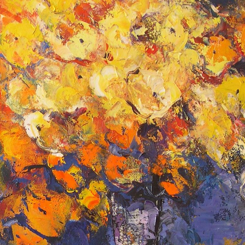 Esquitxos - 21st Century, Contemporary, Still Life Oil Painting, Canvas, Flowers For Sale 4
