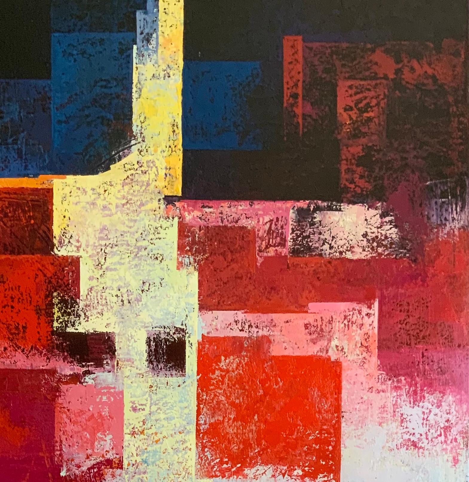 La Terrasseta Del Carajillu - 21° secolo, Contemporaneo, Pittura a olio, Astratto - Painting di Tomàs Sunyol