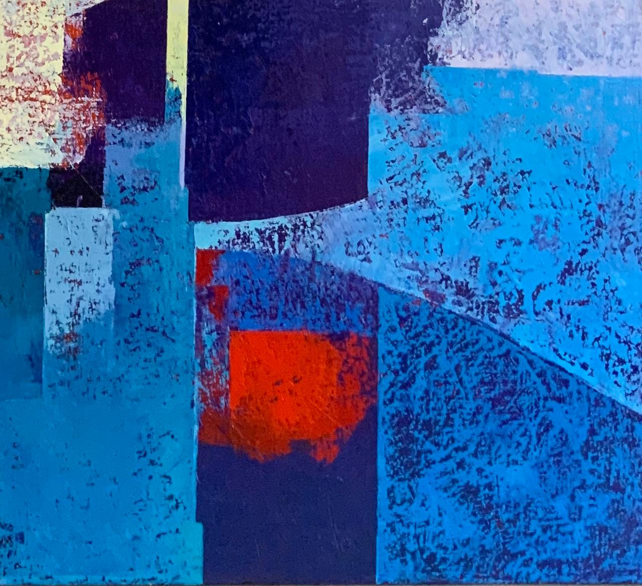 La Terrasseta Del Carajillu - 21° secolo, Contemporaneo, Pittura a olio, Astratto in vendita 1
