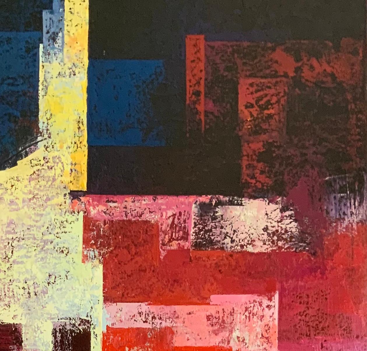 La Terrasseta Del Carajillu - 21° secolo, Contemporaneo, Pittura a olio, Astratto in vendita 2