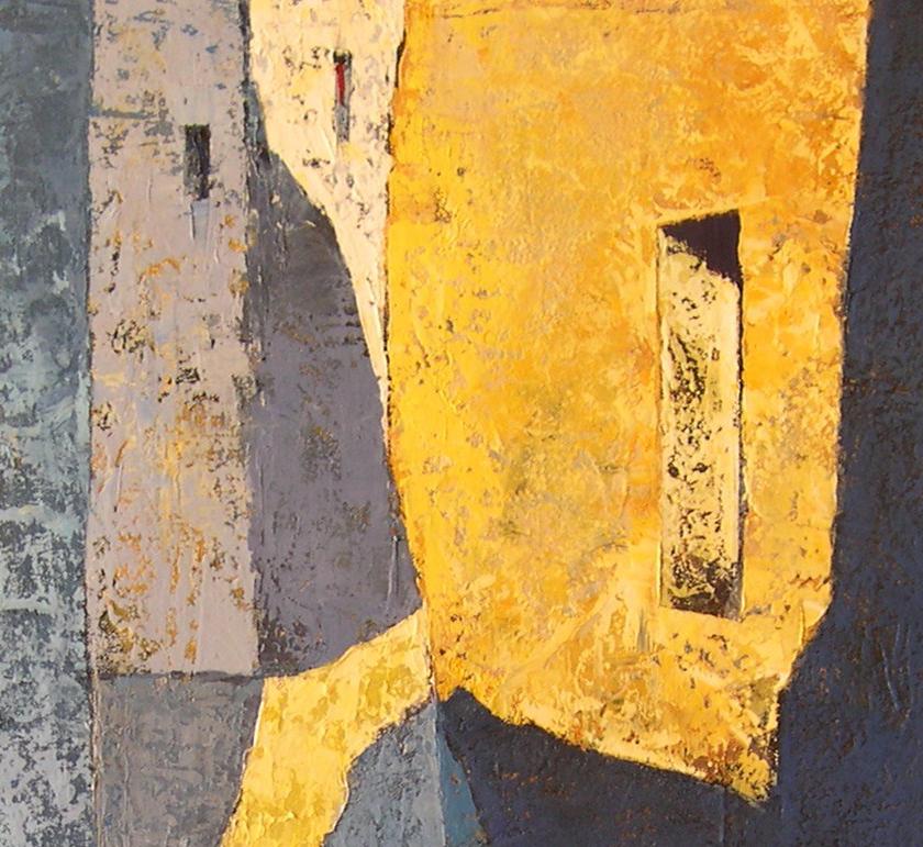 Matí Groc - 21st Century, Contemporary, Painting, Oil on Canvas, Blue, Yellow 1