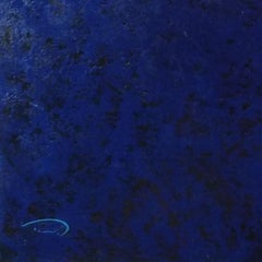 Passeig del Llac - 21st Century, Contemporary, Oil Painting, Orange, Blue