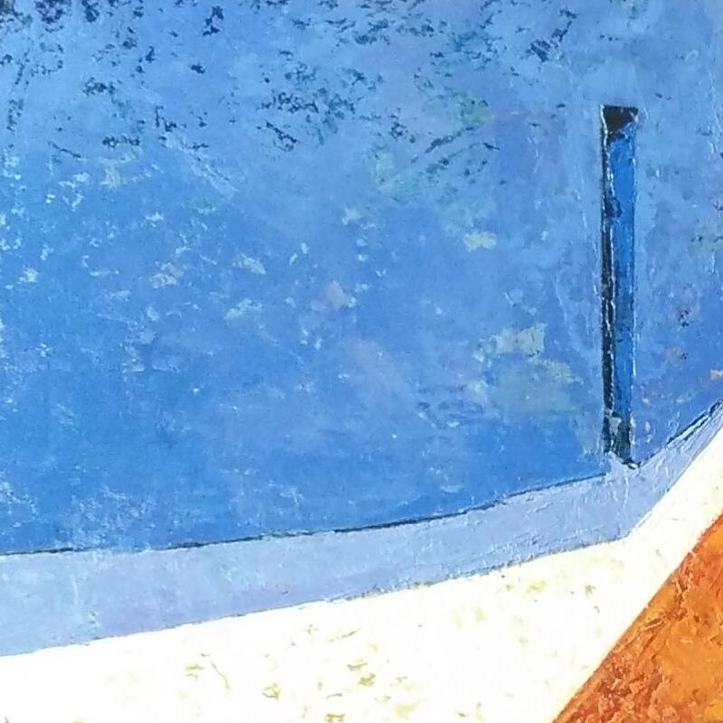 Passeig del Llac - 21st Century, Contemporary, Oil Painting, Orange, Blue 3