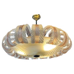 Rare Suspension Florale en Verre Soufflé "Latimo" et "Pulegoso" (circa 1932-1934)