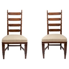 Tomaso Buzzi 1929 Pair of Wooden Structure Chairs