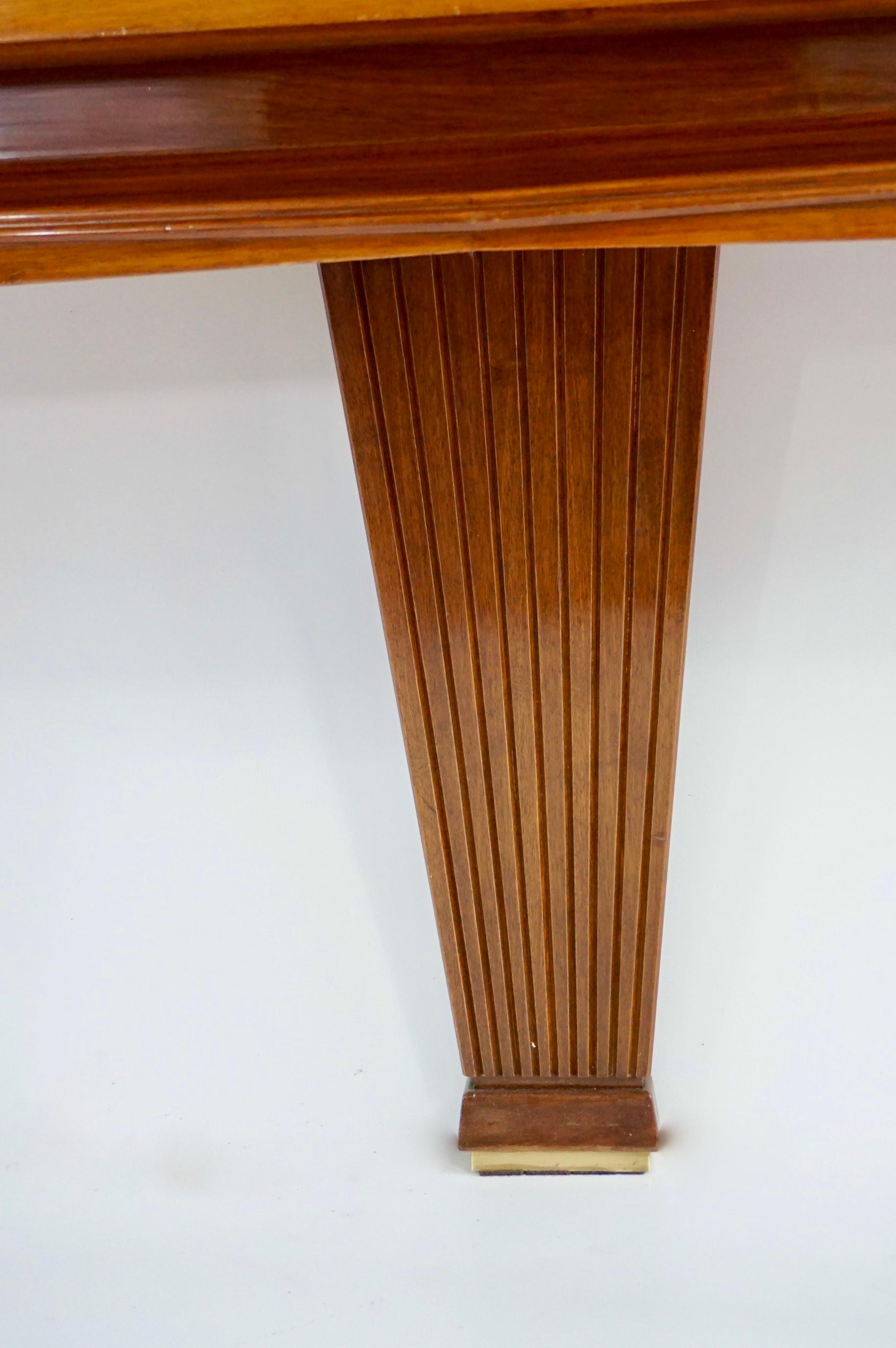 Mid-20th Century Tomaso Buzzi and Emilio Lancia attr. bookcase cabinet veneered root walnut, 1940 For Sale