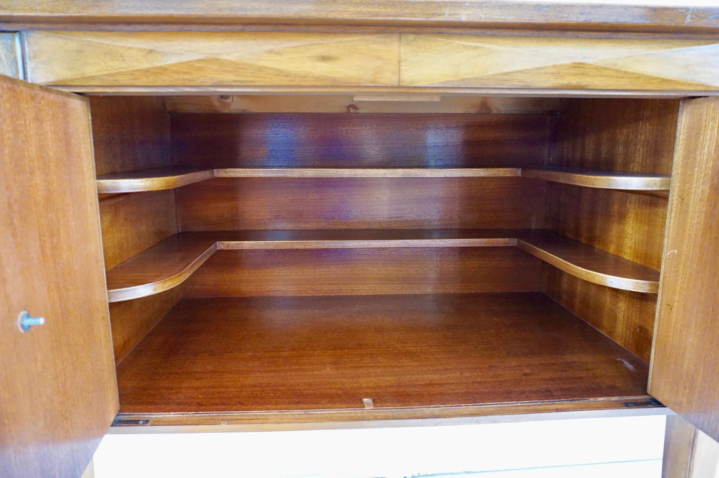 Tomaso  Buzzi & Emilio Lancia att. briar root unique six doors sideboard, 1940 For Sale 9