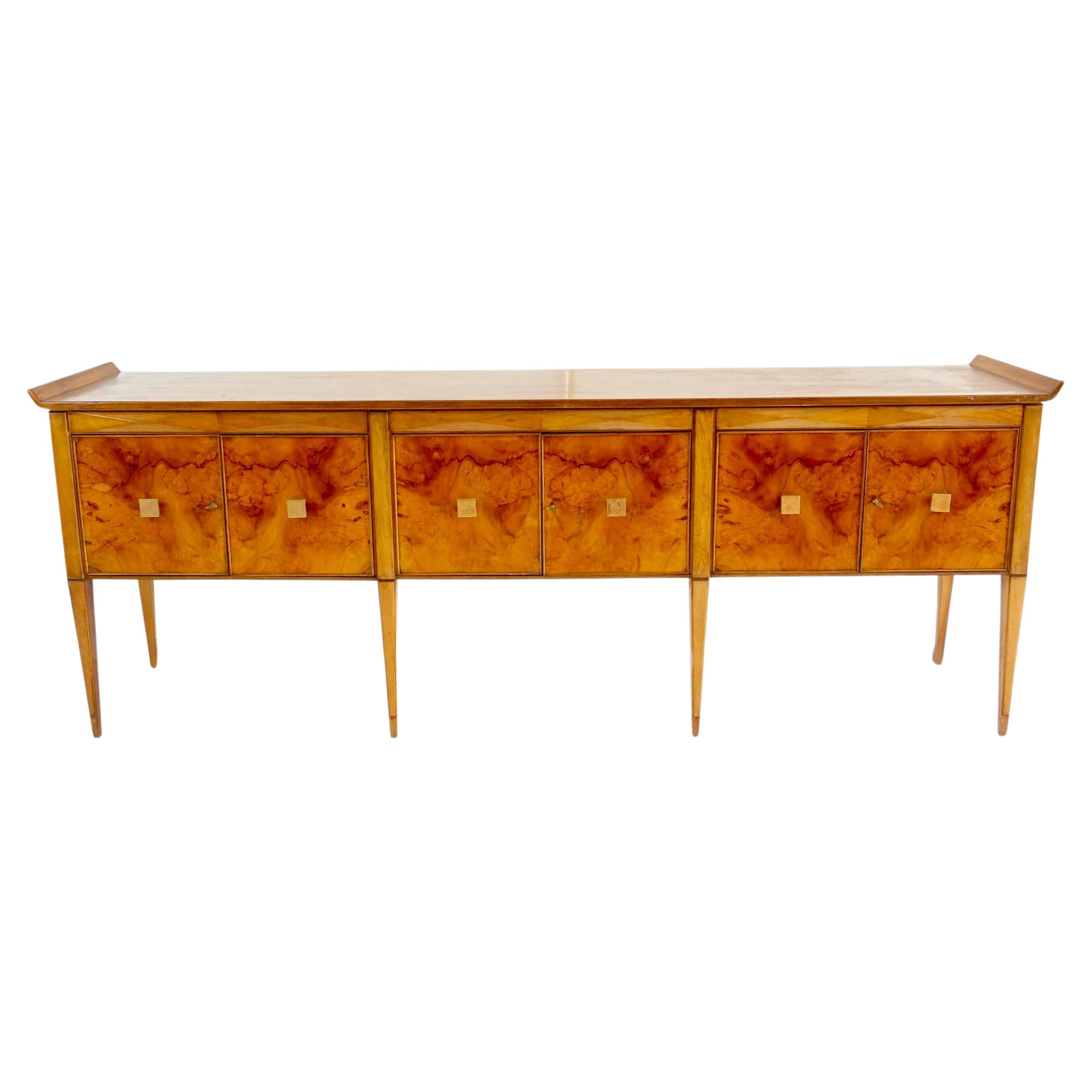 Tomaso  Buzzi & Emilio Lancia att. briar root unique six doors sideboard, 1940