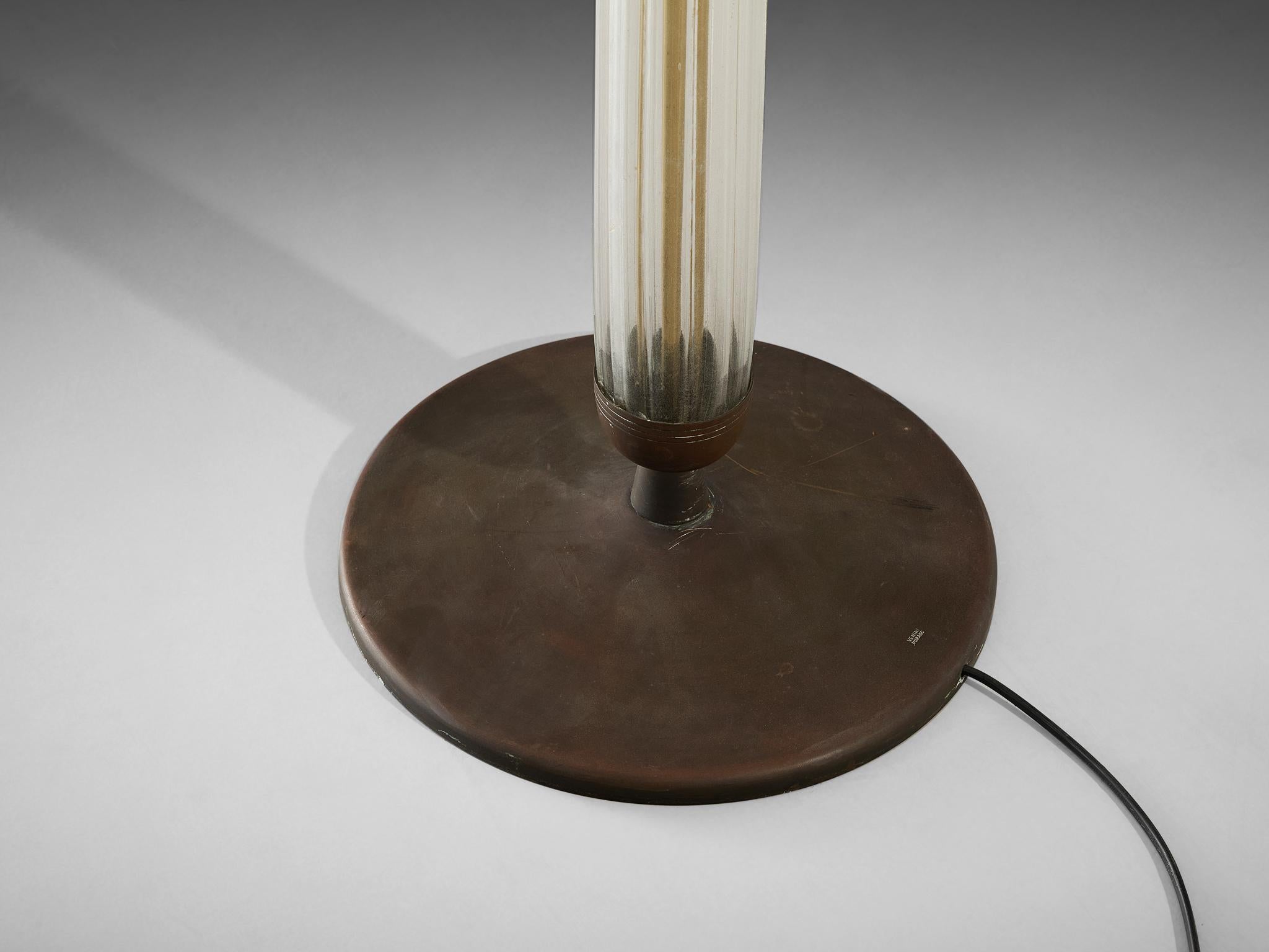 Italiano Lampada da terra in vetro e foglia d'oro Tomaso Buzzi per Venini in vendita