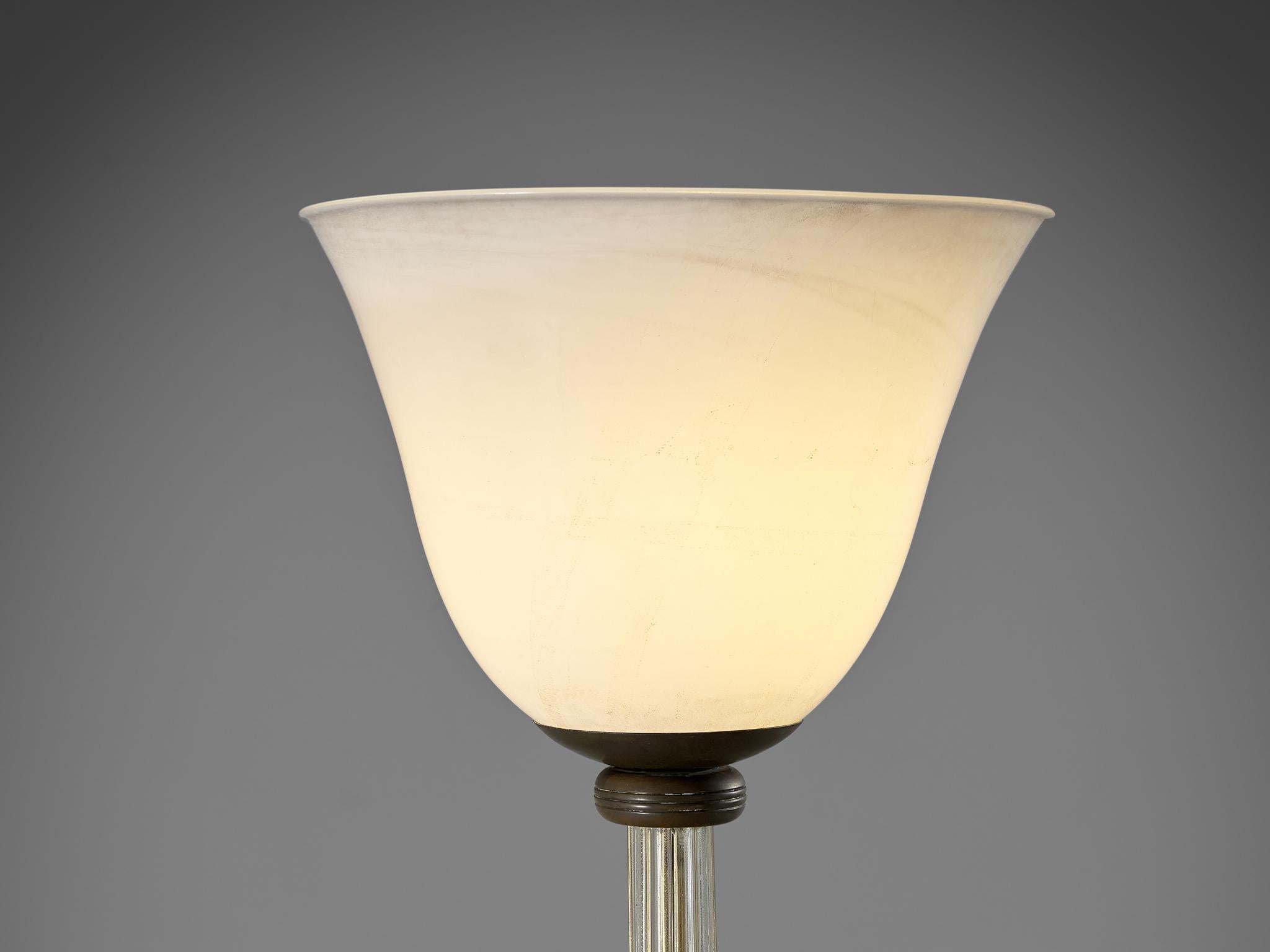Tomaso Buzzi für Venini: Stehlampe aus Glas und Blattgold  (Mitte des 20. Jahrhunderts) im Angebot