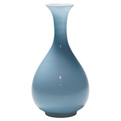Tomaso Buzzi for Venini Vase in Light Blue and Lattimo Glass ca. 1933