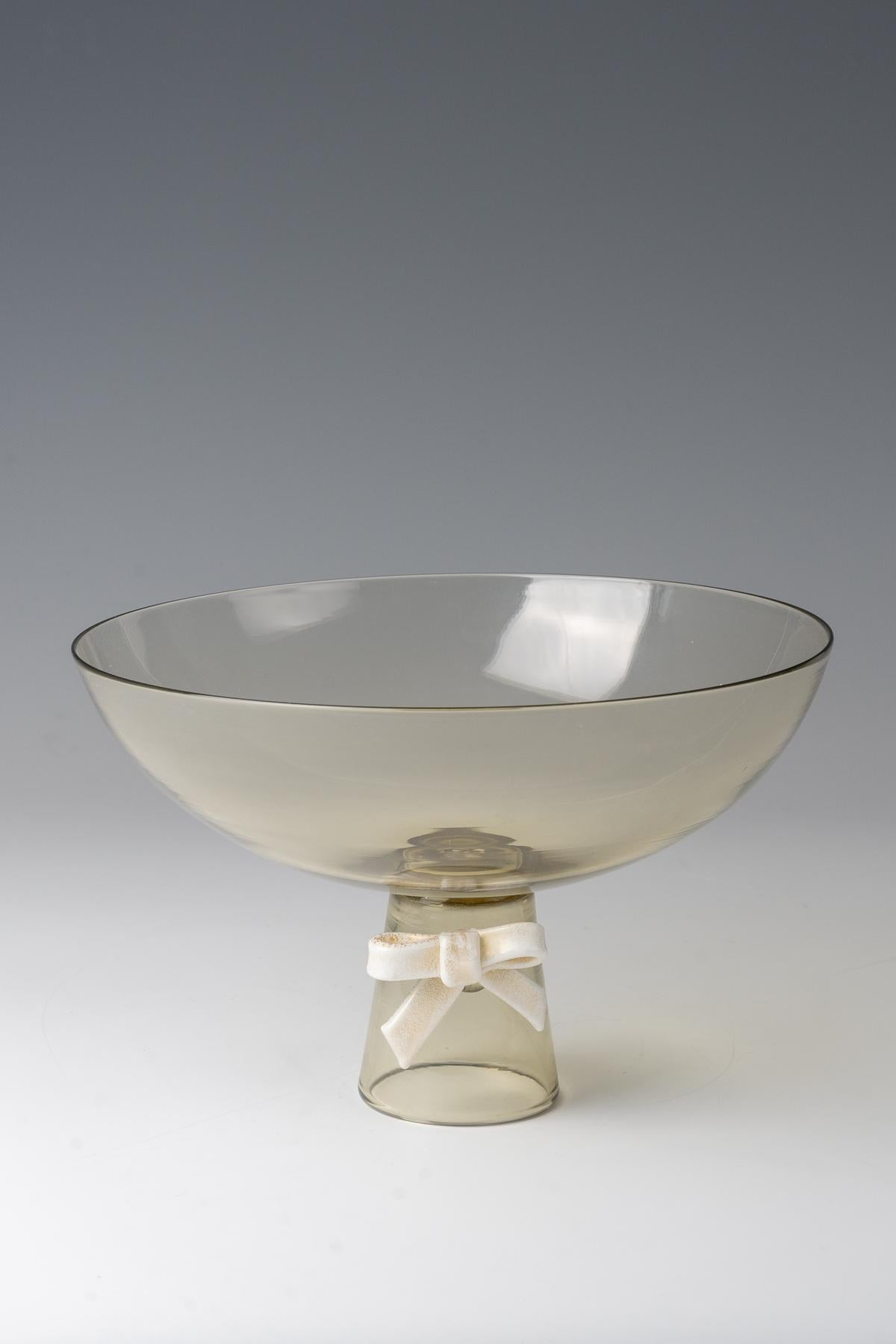 Vetro di Murano Tomaso Buzzi, ciotola in vetro, 1929 circa per Compagnia Venezia Murano (C.I.M.), Murano in vendita