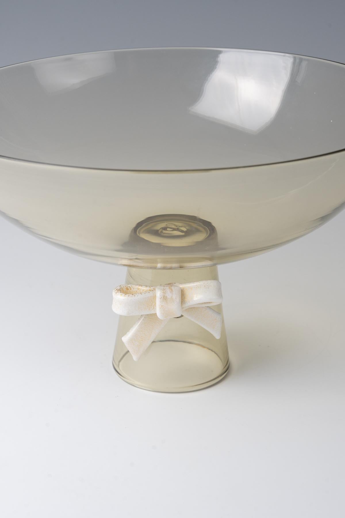 Tomaso Buzzi, ciotola in vetro, 1929 circa per Compagnia Venezia Murano (C.I.M.), Murano in vendita 1