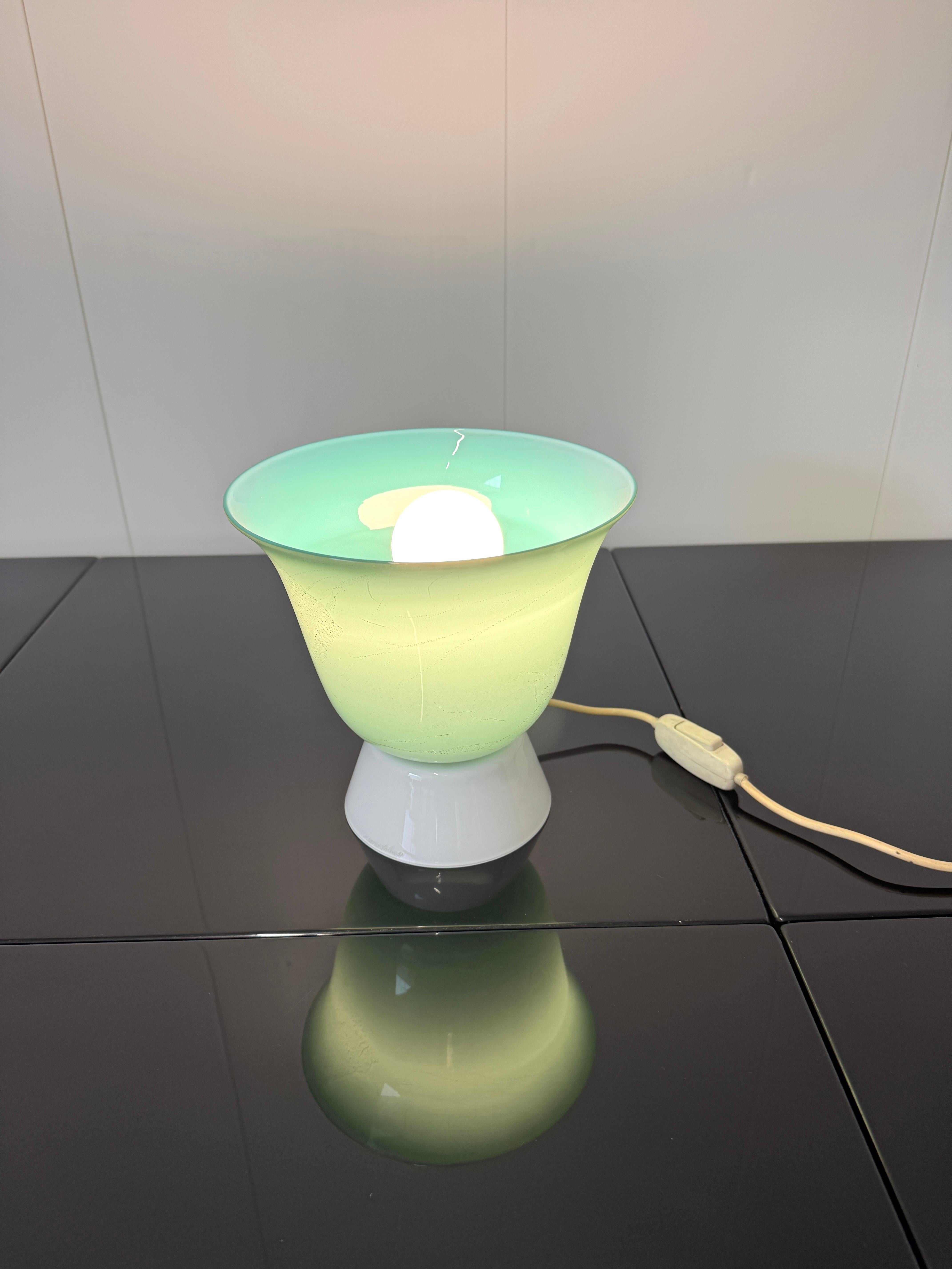 Tomaso Buzzi, Table lamp, prod. Venini 1981 For Sale 1