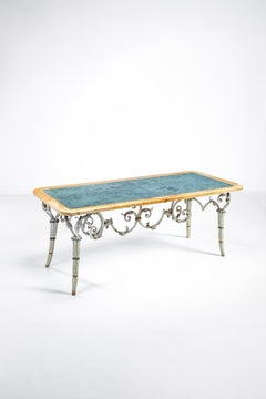 Table de salle à manger en marbre Tomaso Buzzi, design italien de 1954, réalisée sur commande privée