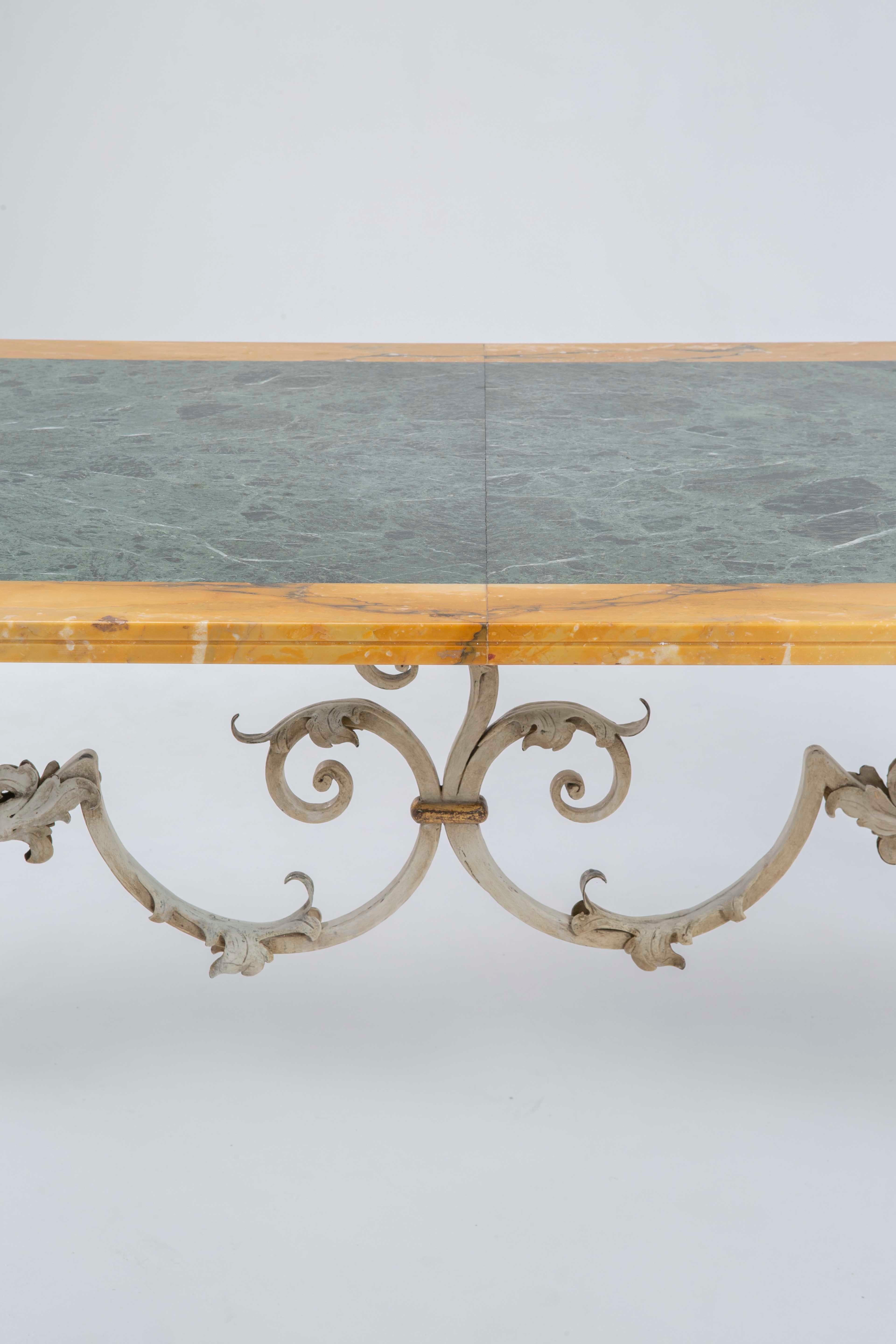 Tomaso Buzzi Marble dining table - 1954 Italian Design from a private commission In Good Condition For Sale In Milan, IT