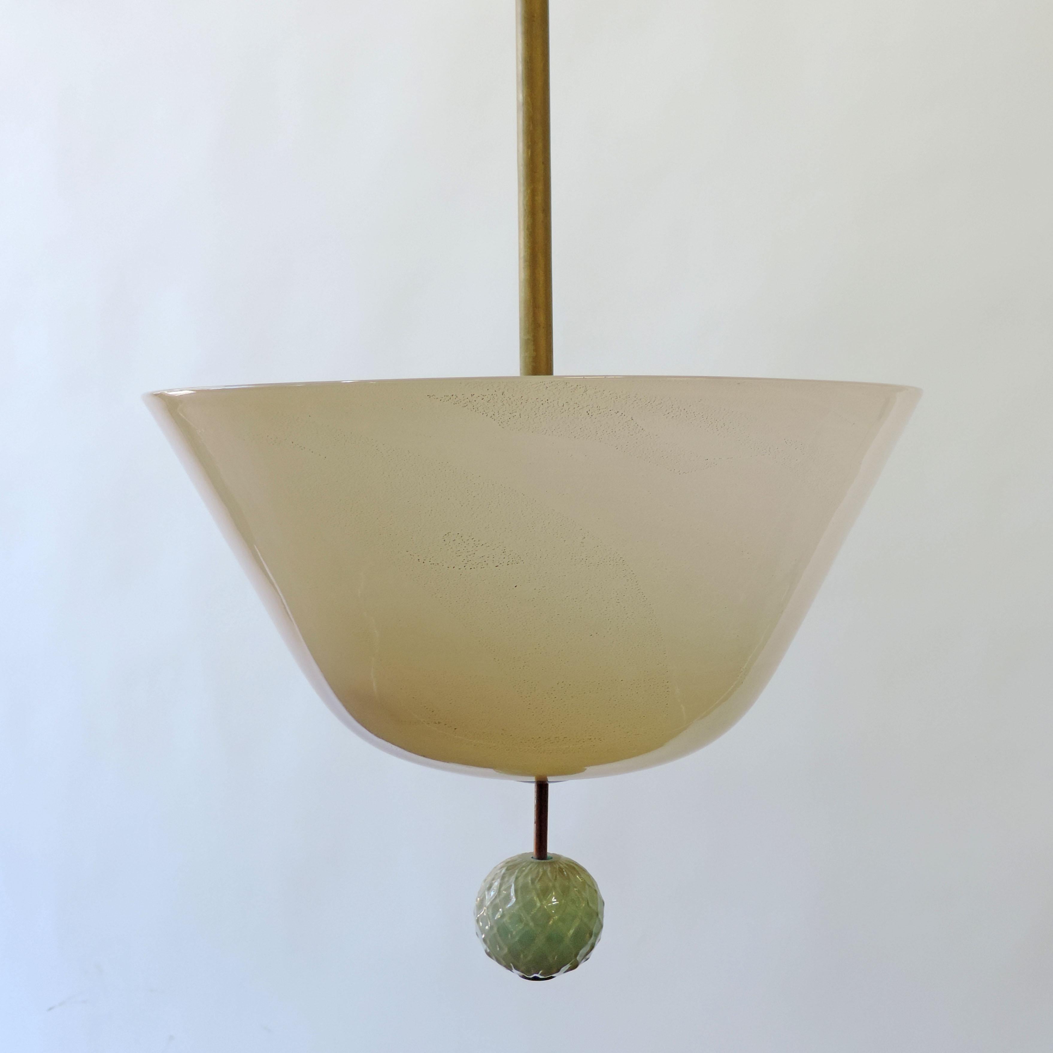 Magnificent Tomaso Buzzi Mod. 5413 ceiling lamp for Venini.