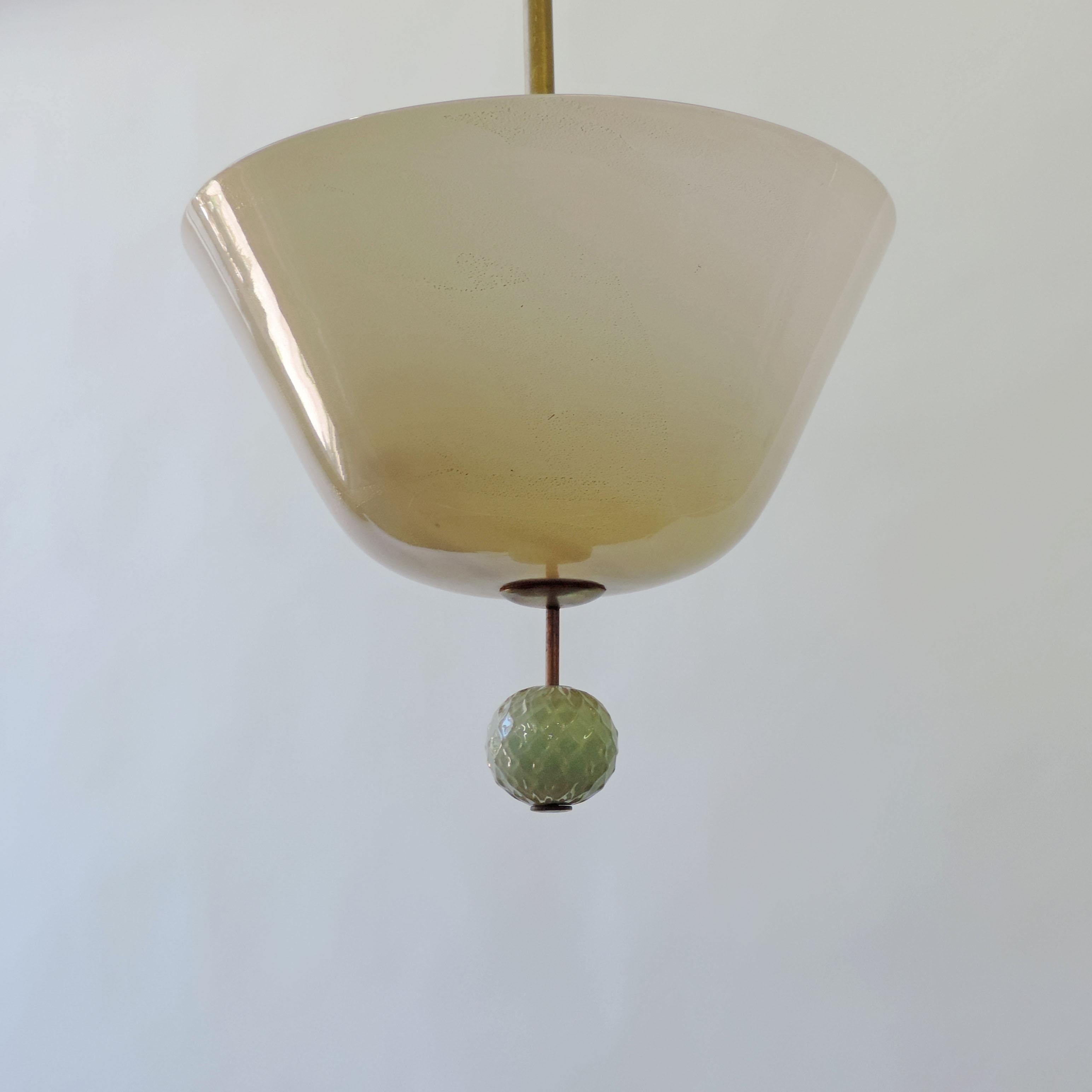 Art Deco Tomaso Buzzi Mod. 5413 Ceiling Lamp for Venini