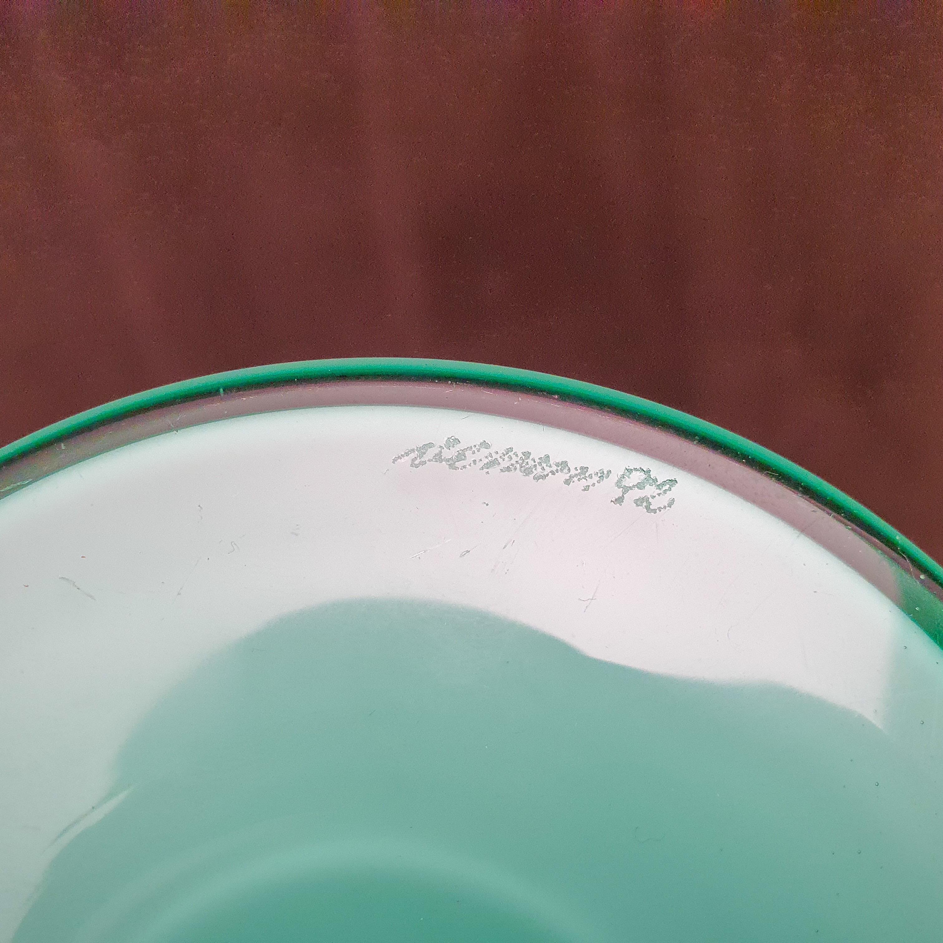 Tomaso Buzzi Murano Venini Glass Italian Aqua Green Vase 2