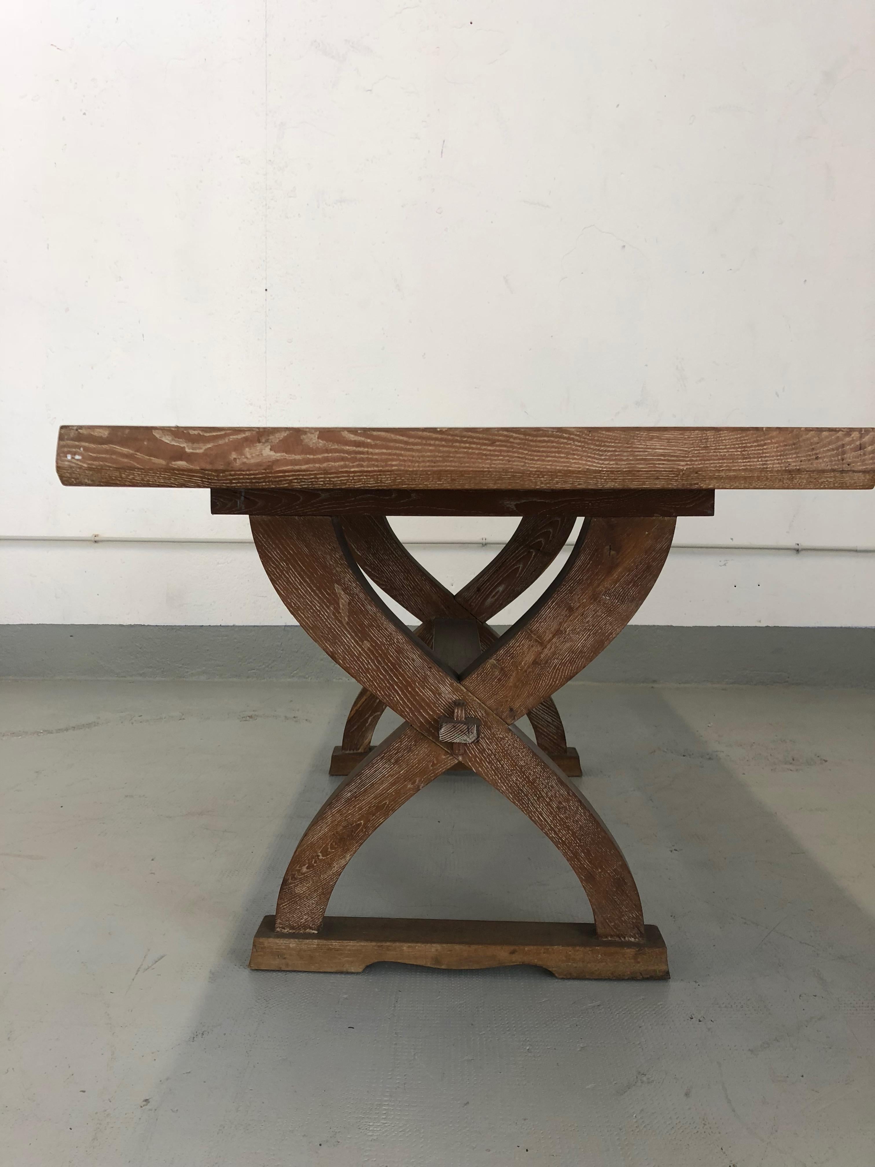 Early 20th Century Tomaso Buzzi Rare Rustic Table with Certified, 1928