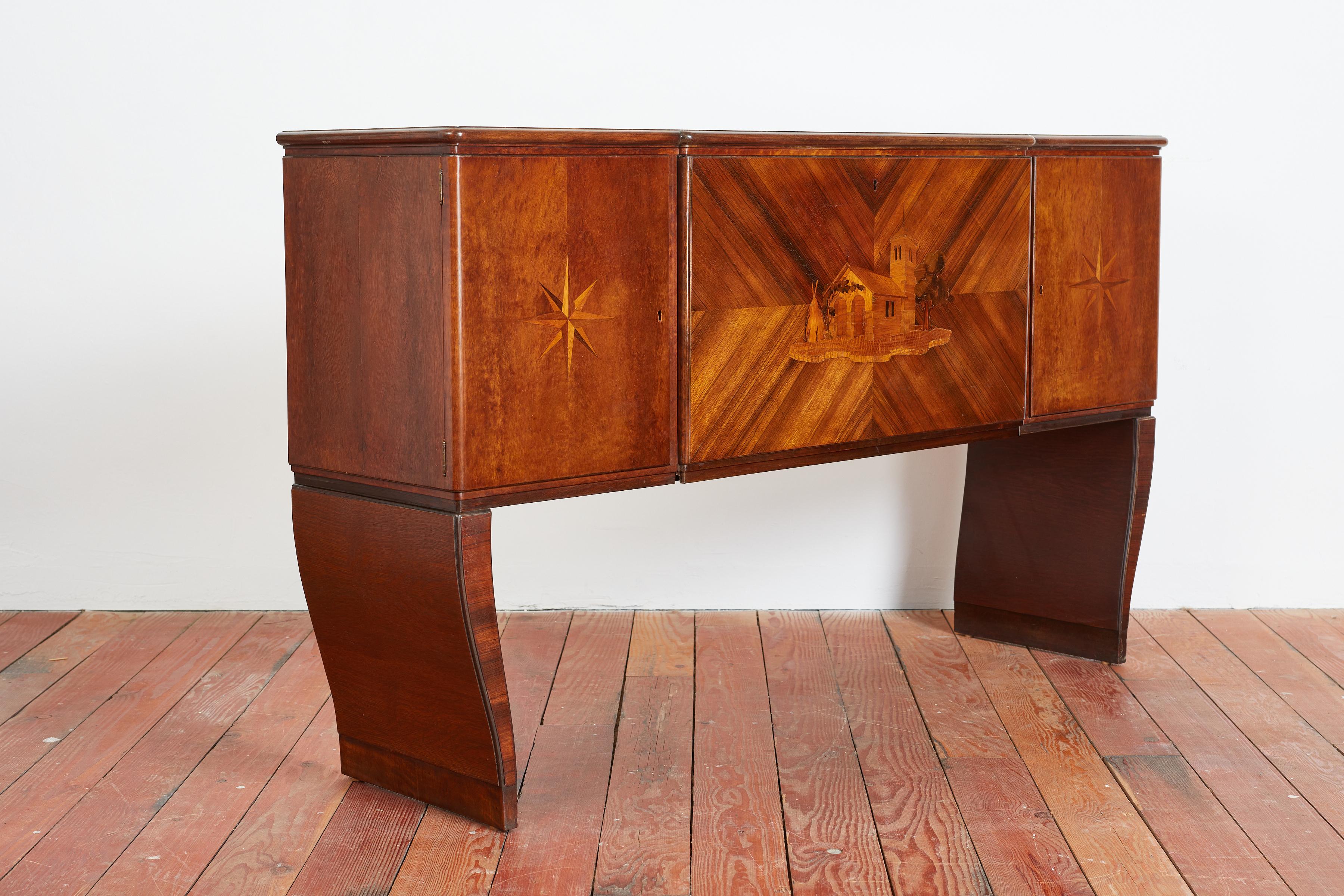Tomaso Buzzi Sideboard, 1930s For Sale 9