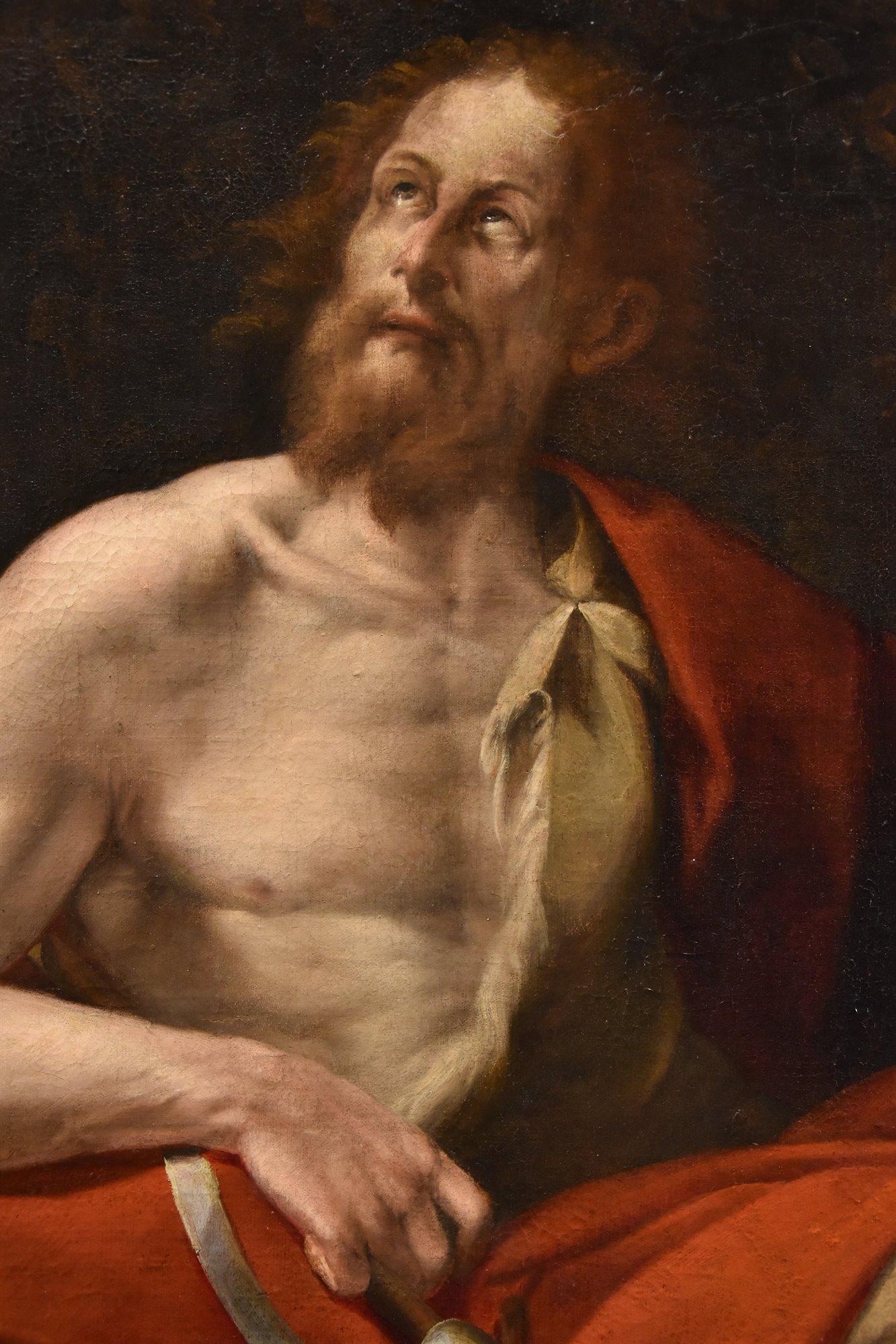 Saint John Baptist Pombioli Gemälde 17. Jahrhundert Öl auf Leinwand Alter Meister Italien im Angebot 9