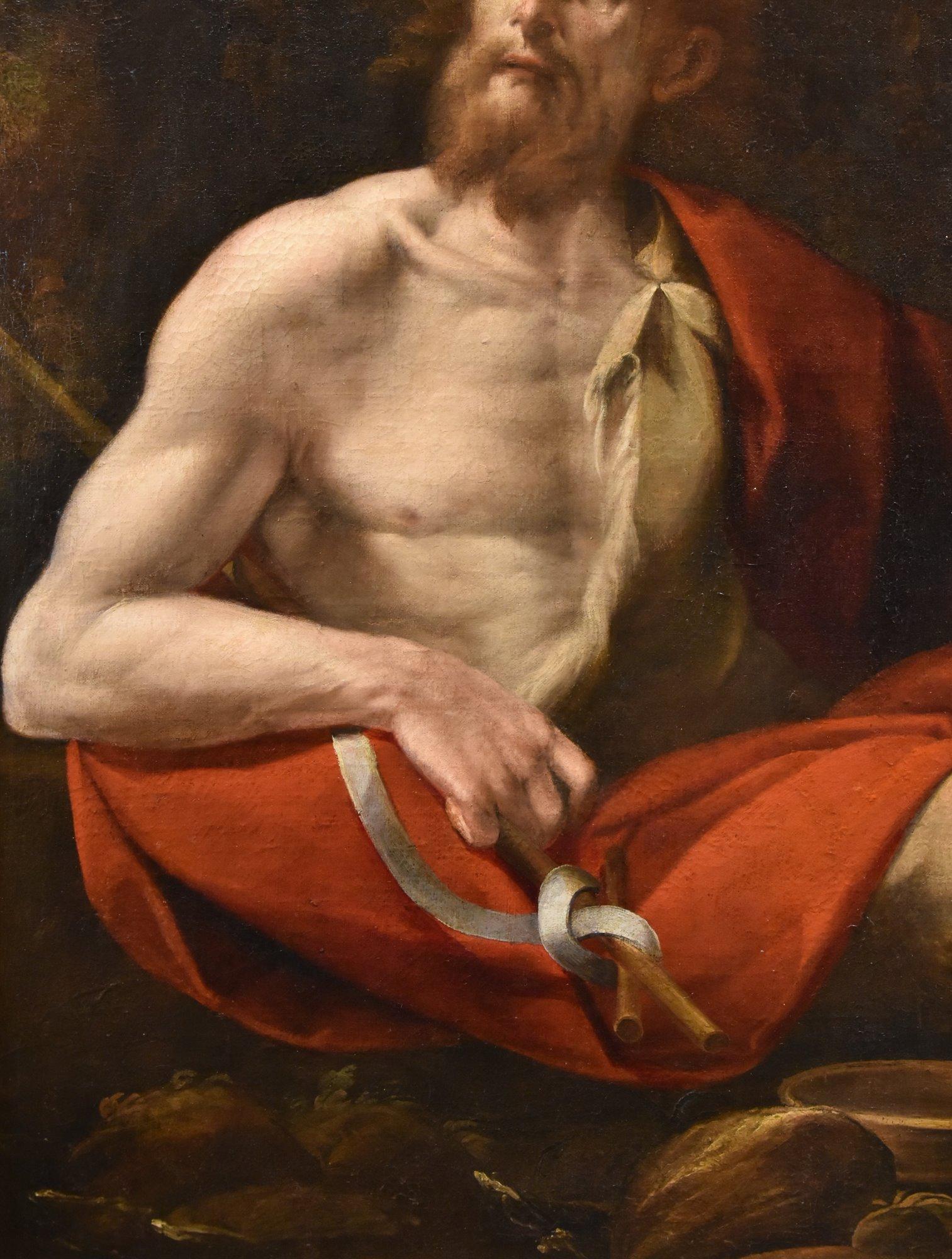 Saint John Baptist Pombioli Gemälde 17. Jahrhundert Öl auf Leinwand Alter Meister Italien im Angebot 2