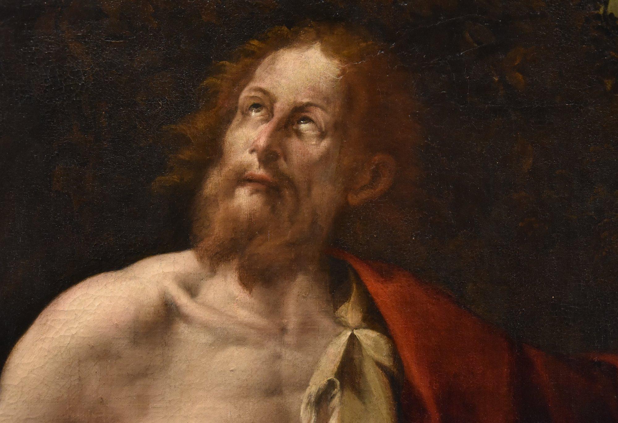 Saint John Baptist Pombioli Gemälde 17. Jahrhundert Öl auf Leinwand Alter Meister Italien im Angebot 3