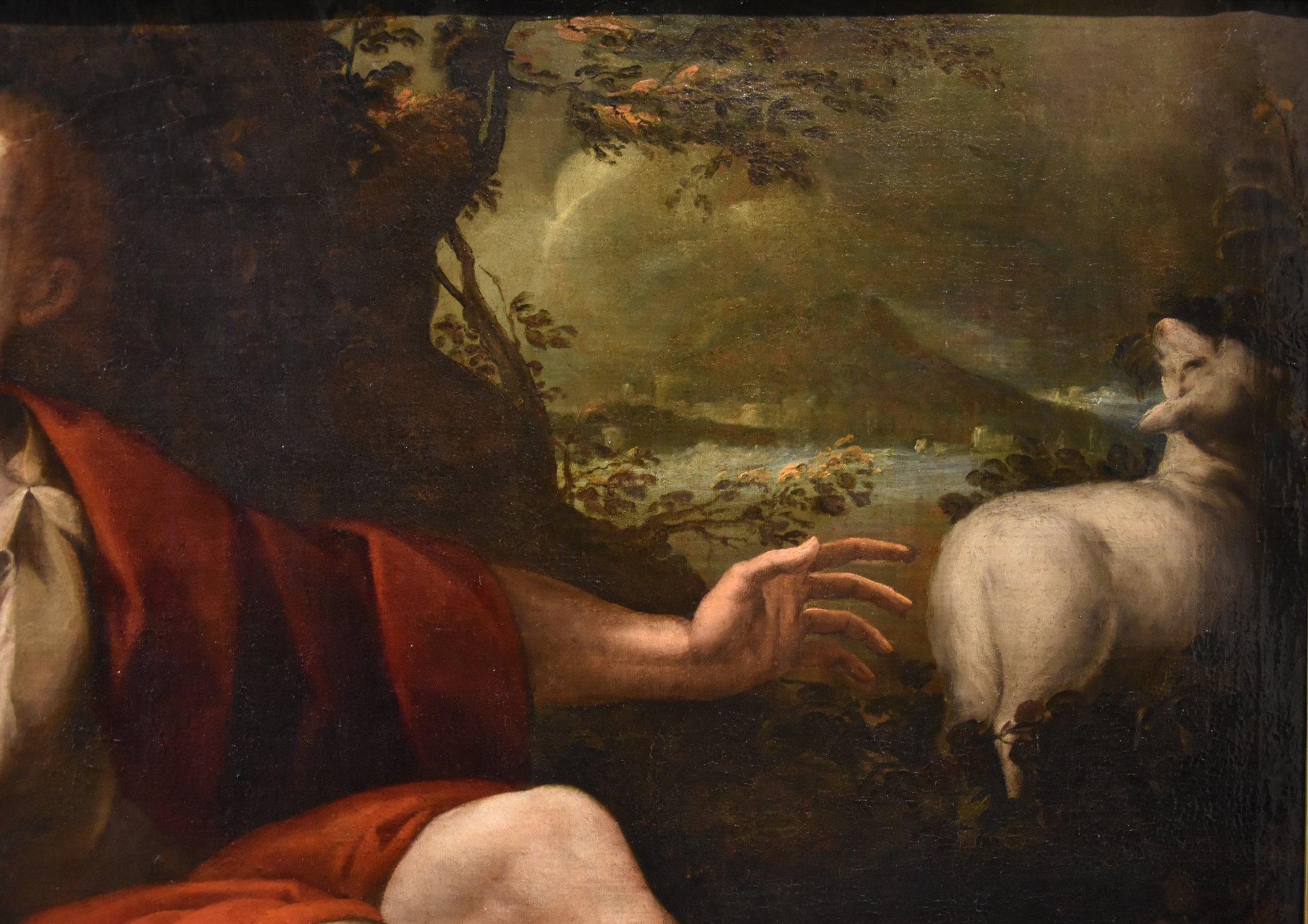 Saint John Baptist Pombioli Gemälde 17. Jahrhundert Öl auf Leinwand Alter Meister Italien im Angebot 4