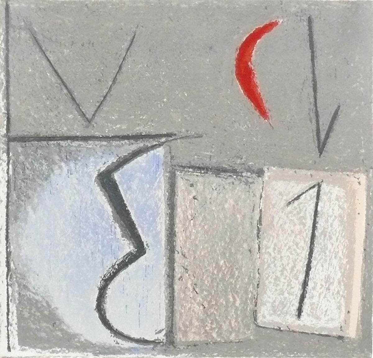 Lithographie abstraite en couleurs, par Tomasso Cascella, Italie, vers les années 1960. Elle a été récemment encadrée par un professionnel dans un cadre de galerie en laque noire, sous verre résistant aux UV.  