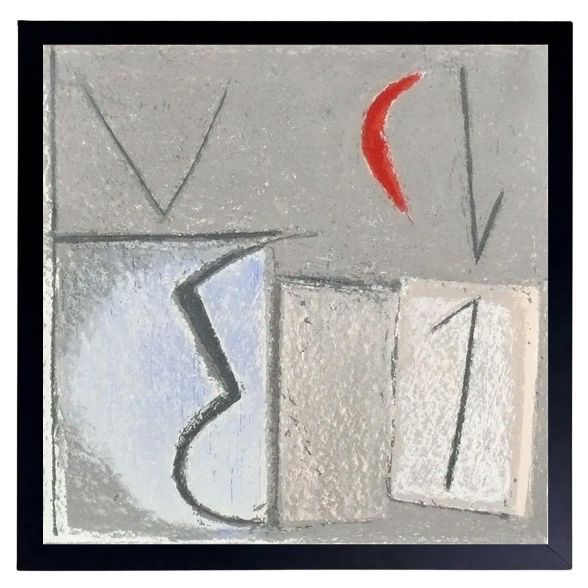 Tomasso Cascella Abstrakte Lithographie Mid Century Modern Italienische Kunst 23" x 22"