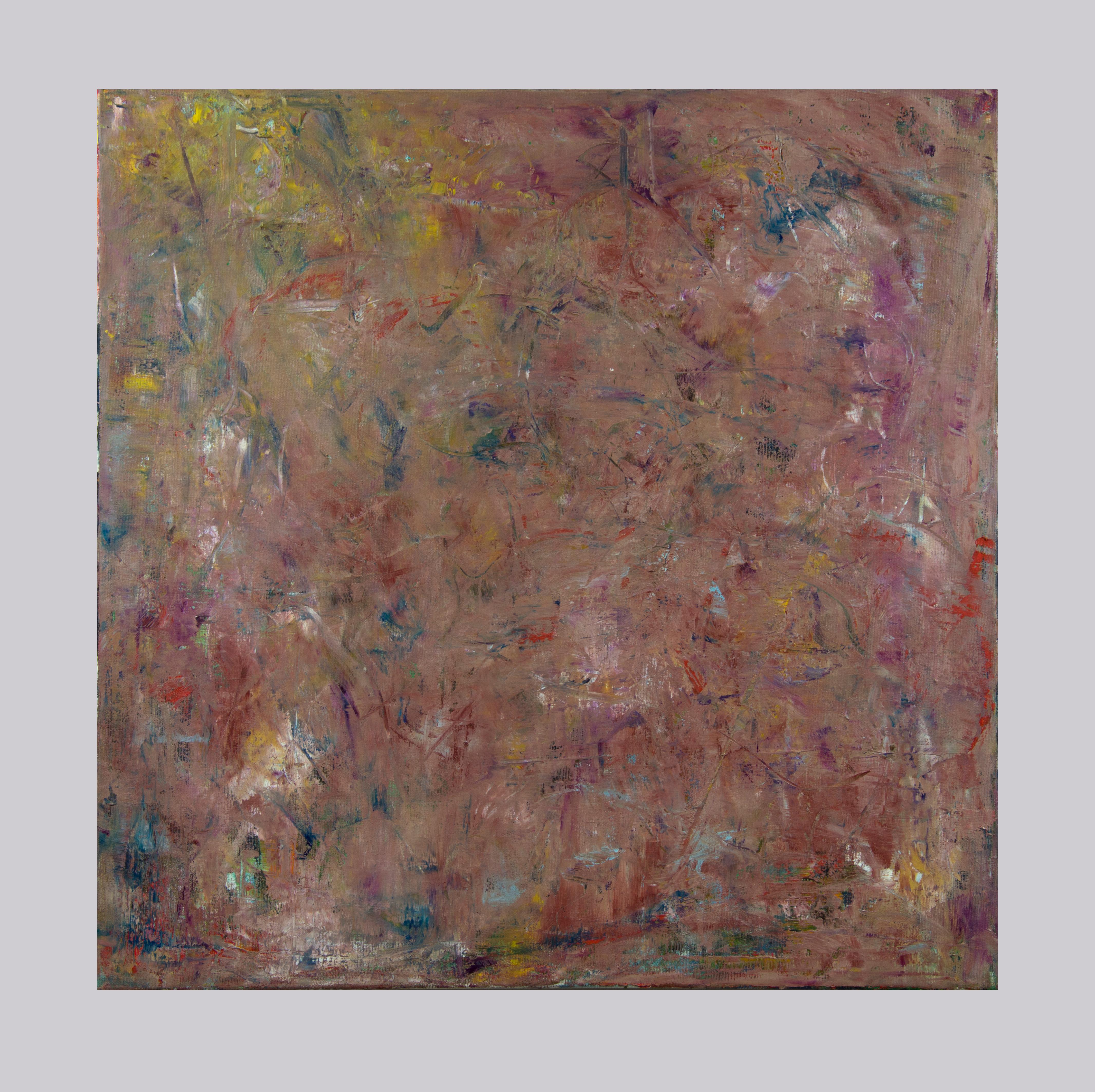 Composition arrhythmique 5 -  Peinture à l'huile abstraite expressionniste contemporaine