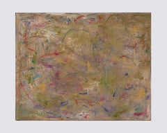Composition rythmique 7  Peinture à l'huile abstraite expressionniste contemporaine