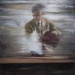 Experiment - Contemporary Figurative Oil Painting, Man Portrait
