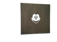 Topolino MM Maschera post mortem, Pittura ad olio figurativa contemporanea, Realismo