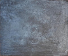 Algo I - Pintura al óleo figurativa contemporánea, Paisaje, Realismo mágico