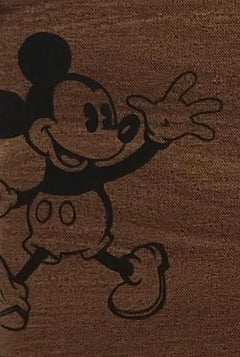 Esto no es Disney World - Pintura al óleo figurativa contemporánea, Retrato irónico