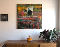 Yellow - Orange Storm Sewer -  Contemporary Figurative Oil Painting