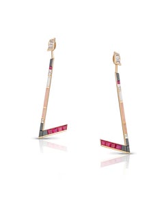 Tomasz Donocik Convertible Earrings in 18 Karat Rose Gold - Stellar Collection