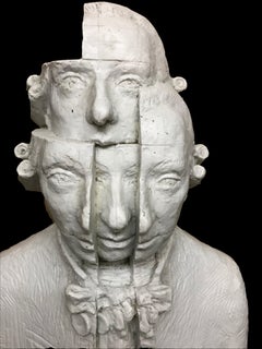 W.A.Mozart; Tomasz Misztal (Polish 1957); porcelain with marble base