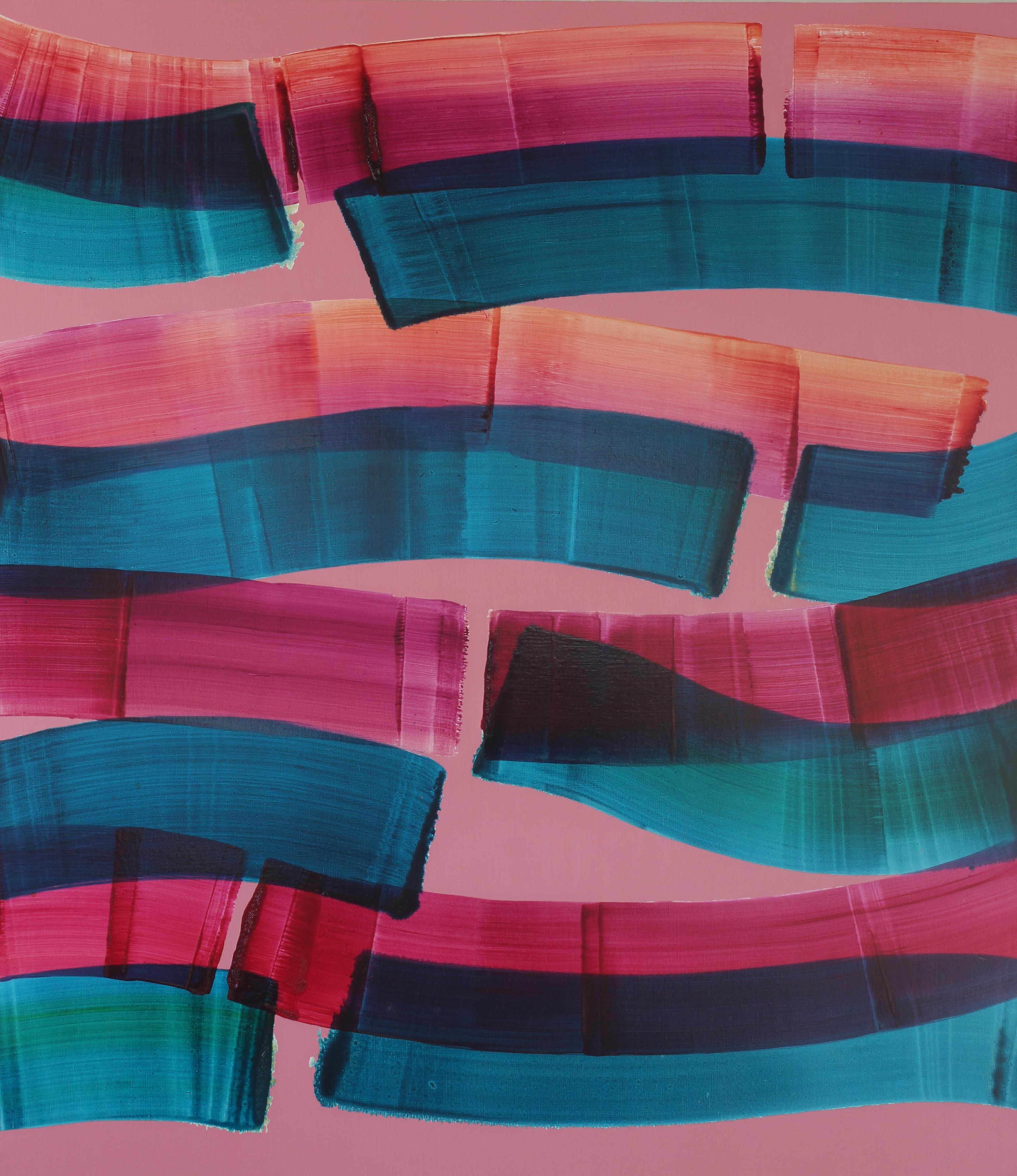 Dopaminum 4 -  Large Format Painting, Conceptual Oil Painting, Color Field  