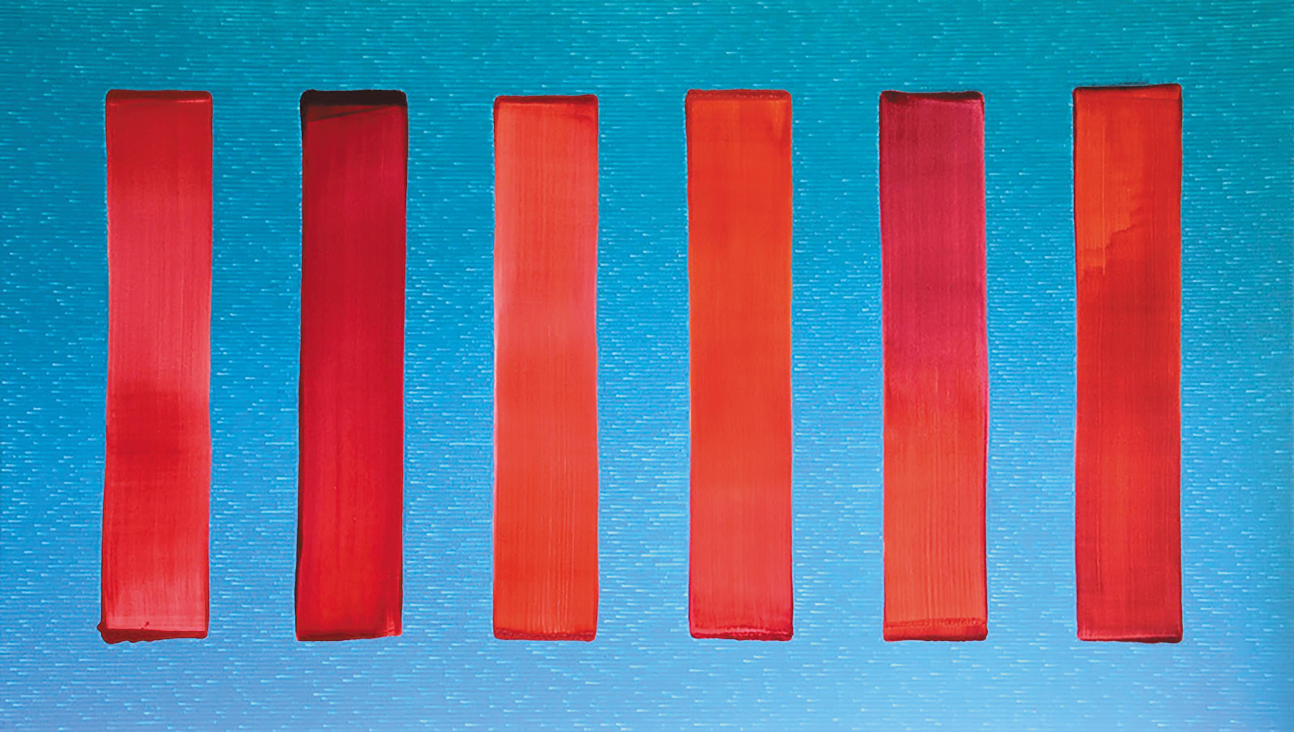Dopaminum 5 - Pittura di grande formato,  Pittura ad olio astratta moderna, campo di colore