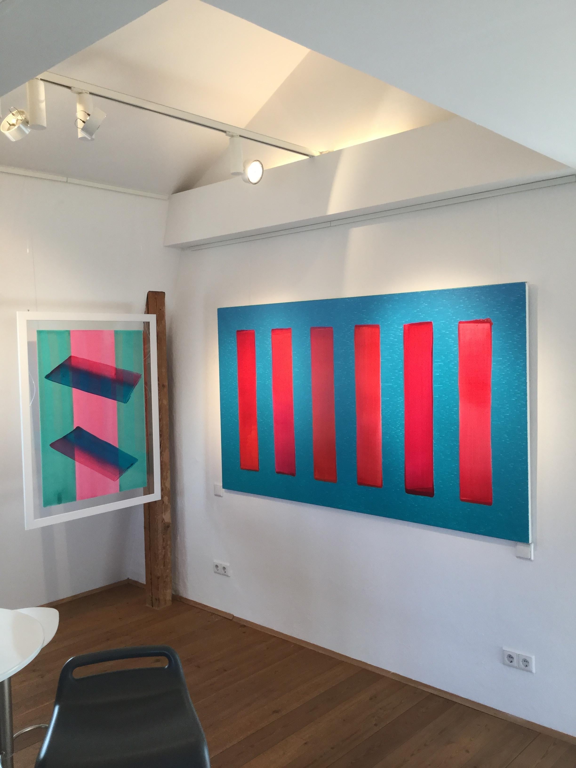 The painting on paper will be shipped without a frame.

About Prymon’s Exhibition Dopaminum and his paintings:

”Dopaminum” - Tomasz Prymon

Dopamine – colloquially referred to as the hormone of love and happiness. Why is this organic chemical,