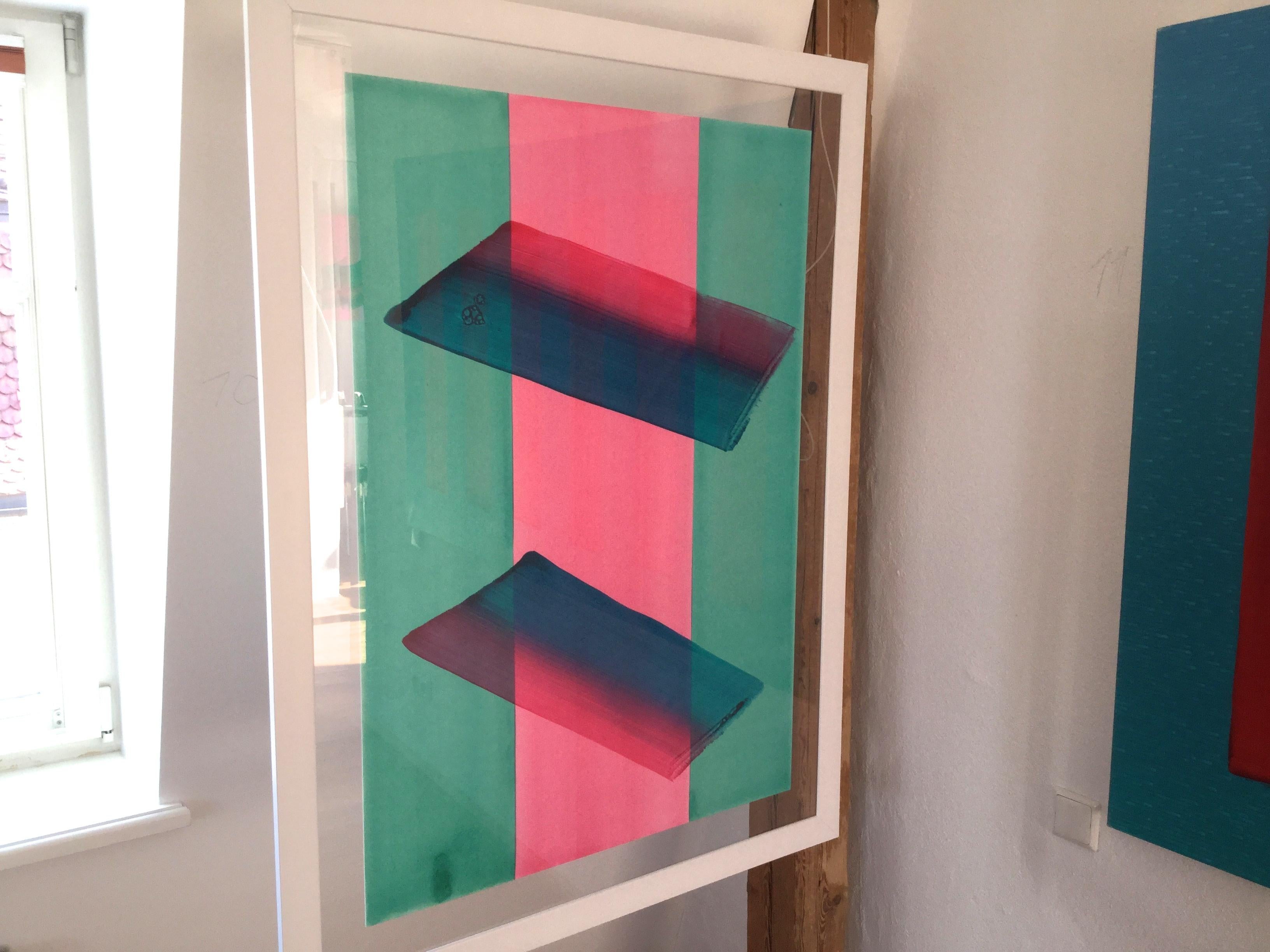 Untitled 05 -  Series 2019, Contemporary Abstract Painting, Textile Lightness im Angebot 1