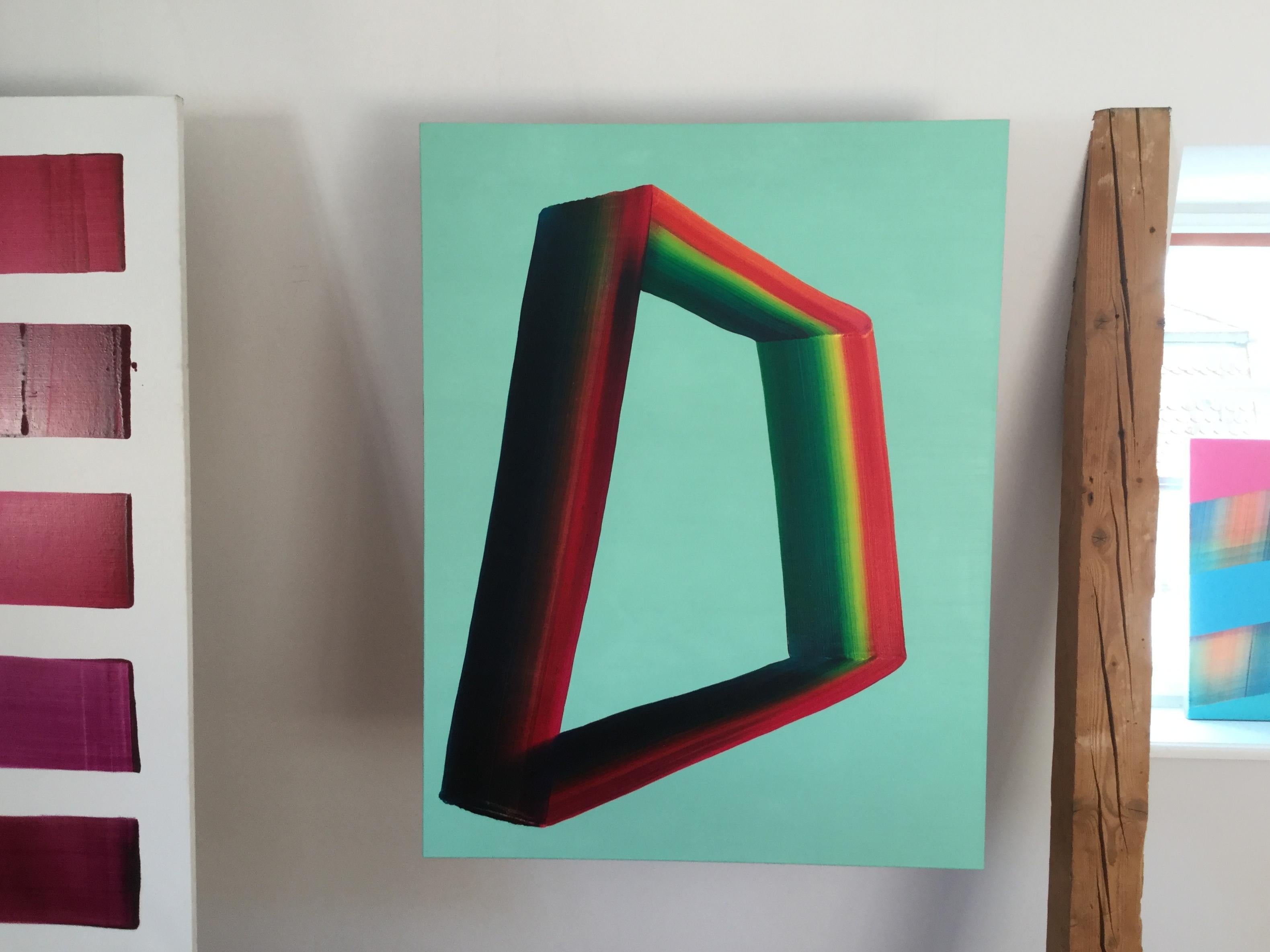 Senza titolo 06 -  Pittura contemporanea astratta e colorata, leggerezza tessile - Painting di Tomasz Prymon
