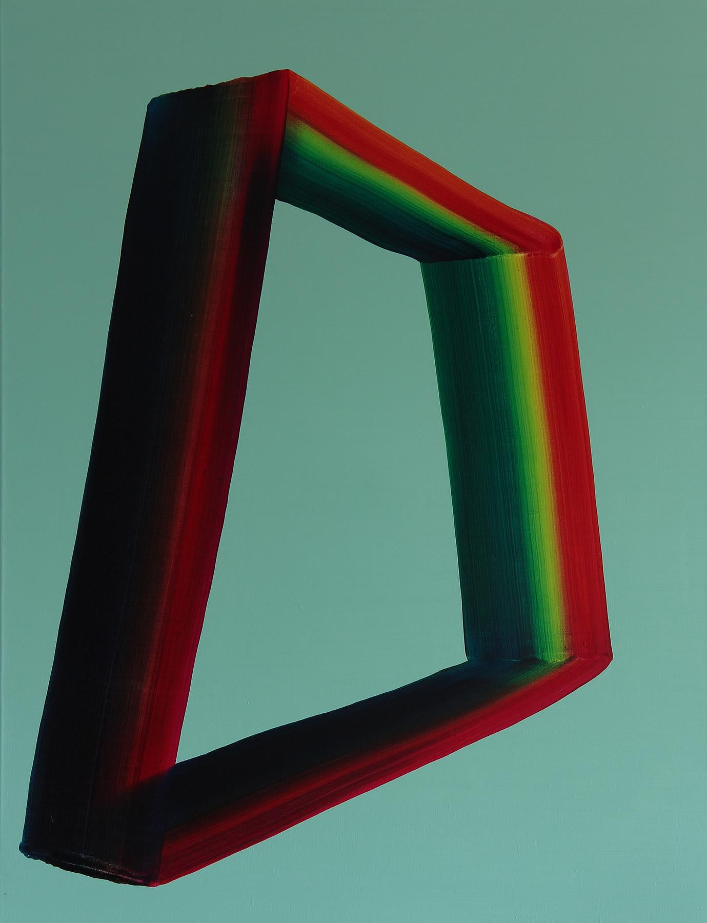 Abstract Painting Tomasz Prymon - Sans titre 06 -  Peinture abstraite et colorée contemporaine, légèreté des textiles