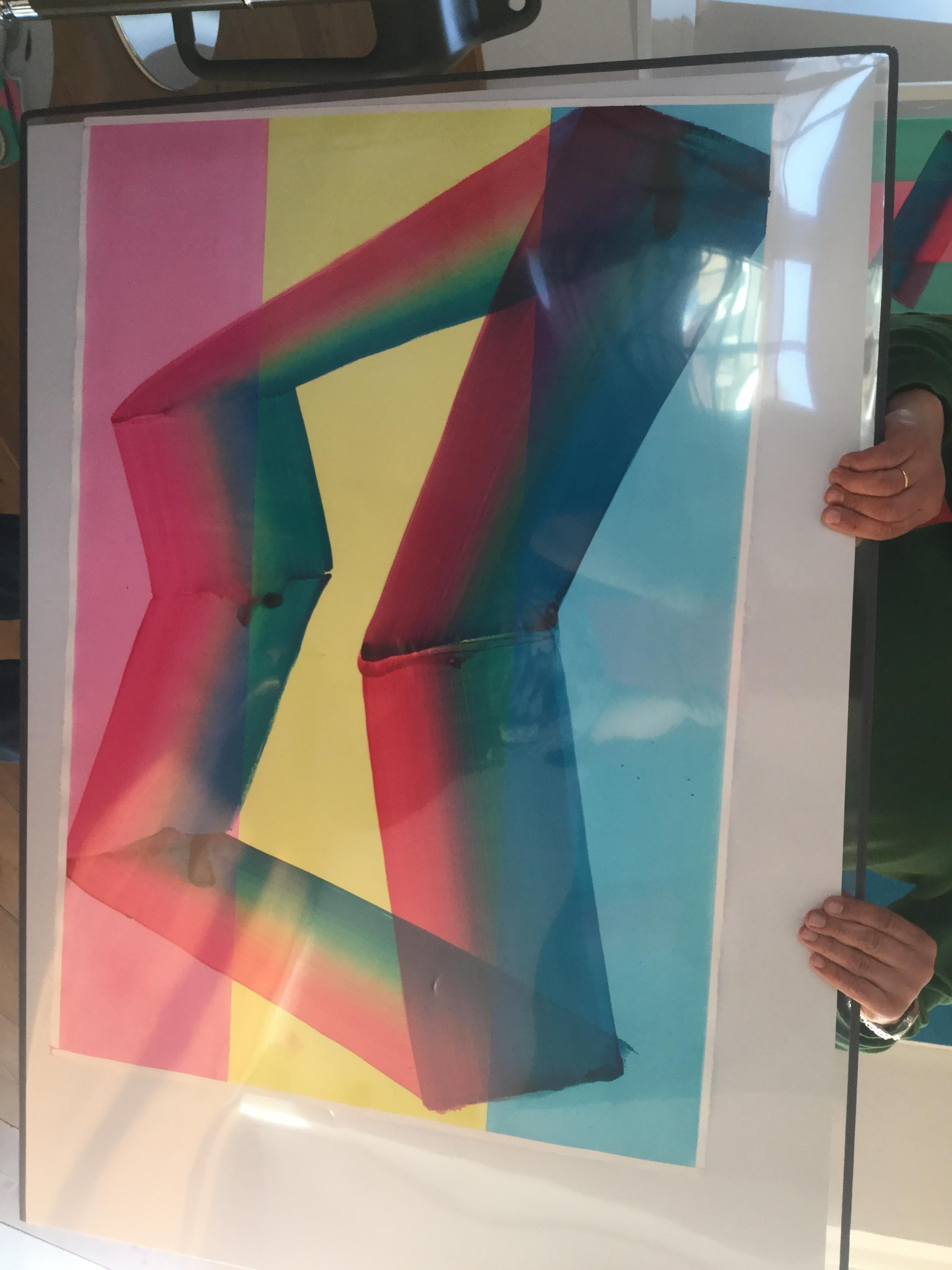 Senza titolo 06 -  Serie 2019, Pittura astratta contemporanea, Leggerezza tessile - Painting Contemporaneo di Tomasz Prymon