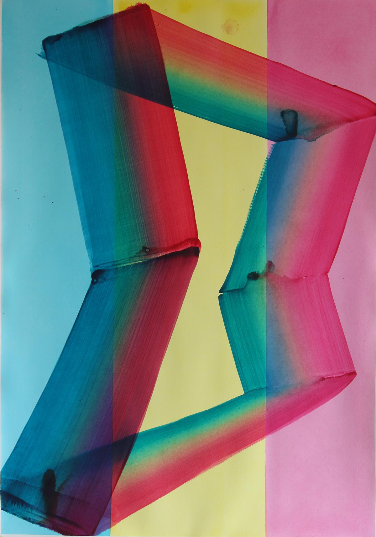 Senza titolo 06 -  Serie 2019, Pittura astratta contemporanea, Leggerezza tessile