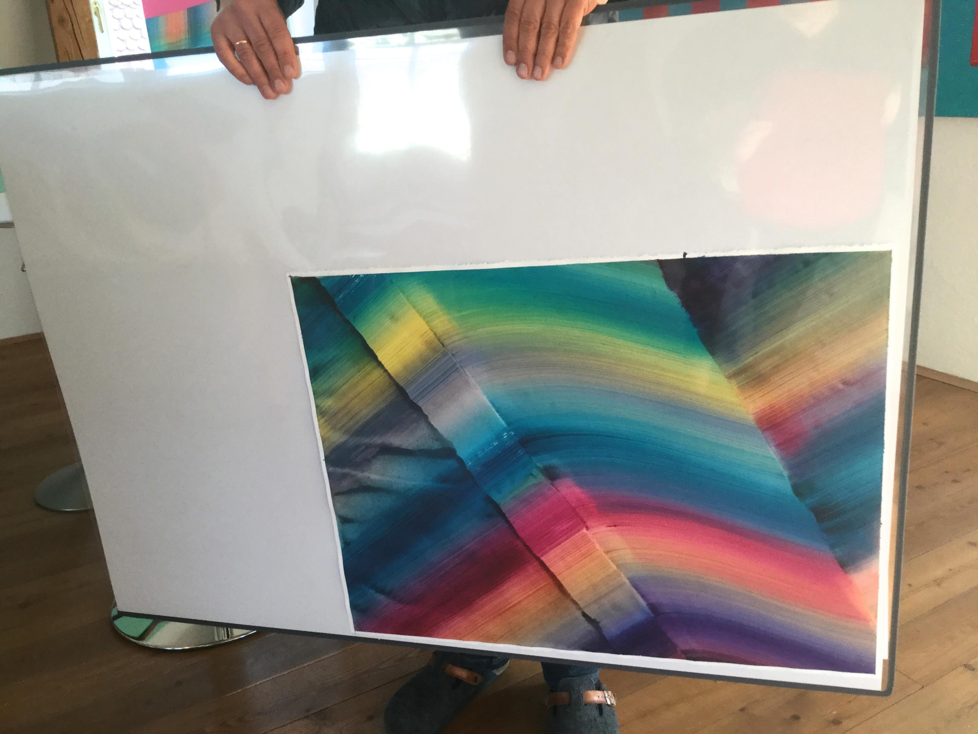 Senza titolo 12 -  Serie 2019, Pittura astratta contemporanea, Leggerezza tessile - Painting Contemporaneo di Tomasz Prymon